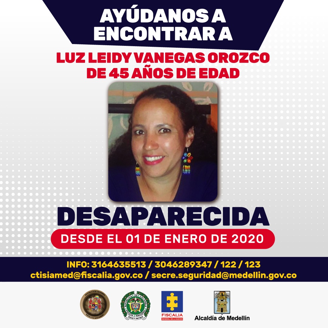La Alcaldía de Medellín emprende nueva campaña de búsqueda de Luz Leidy Vanegas, desaparecida en Castilla